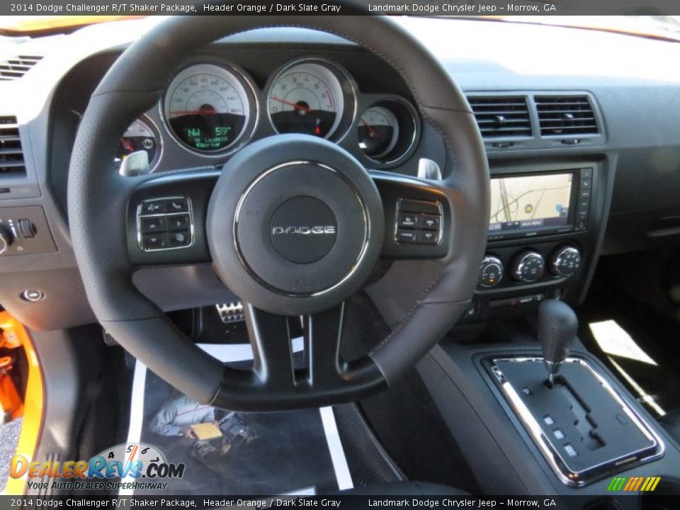2014 Dodge Challenger R/T Shaker Package Steering Wheel Photo #8