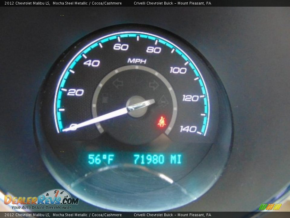 2012 Chevrolet Malibu LS Mocha Steel Metallic / Cocoa/Cashmere Photo #30