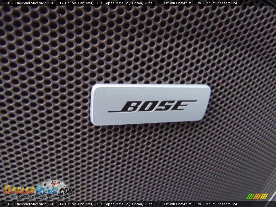 2014 Chevrolet Silverado 1500 LTZ Double Cab 4x4 Blue Topaz Metallic / Cocoa/Dune Photo #10