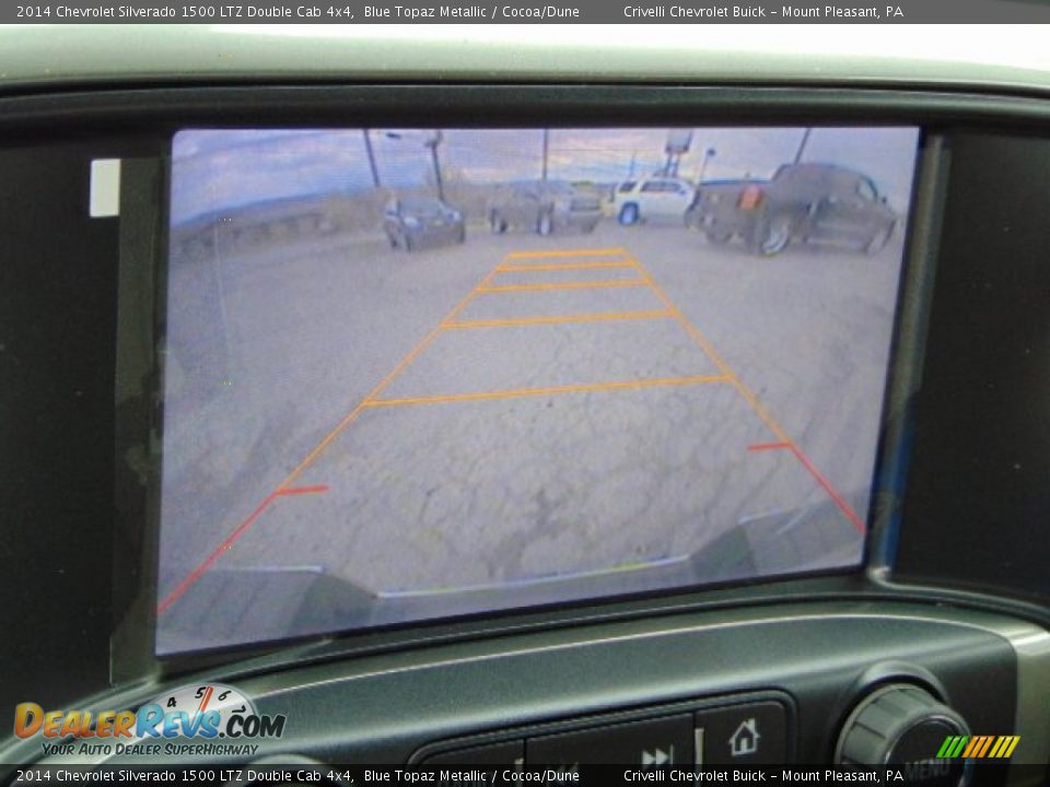 2014 Chevrolet Silverado 1500 LTZ Double Cab 4x4 Blue Topaz Metallic / Cocoa/Dune Photo #18