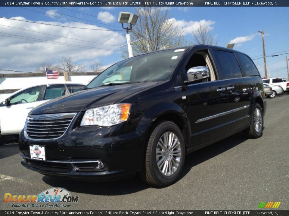 2014 Chrysler Town & Country 30th Anniversary Edition Brilliant Black Crystal Pearl / Black/Light Graystone Photo #1