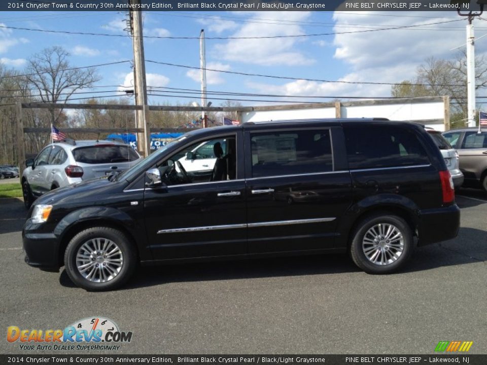 2014 Chrysler Town & Country 30th Anniversary Edition Brilliant Black Crystal Pearl / Black/Light Graystone Photo #3