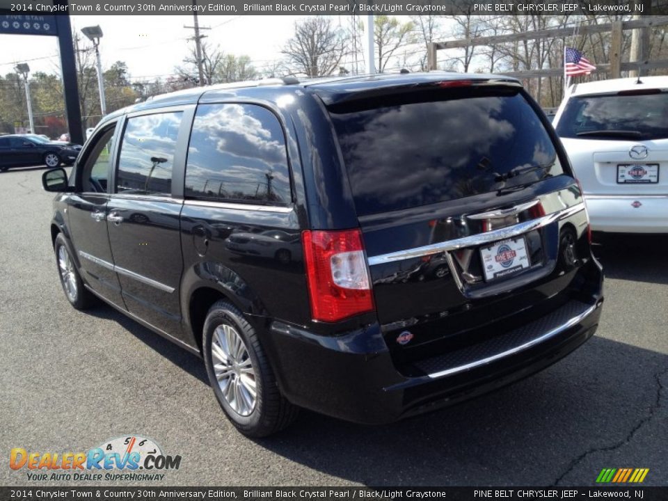 2014 Chrysler Town & Country 30th Anniversary Edition Brilliant Black Crystal Pearl / Black/Light Graystone Photo #4
