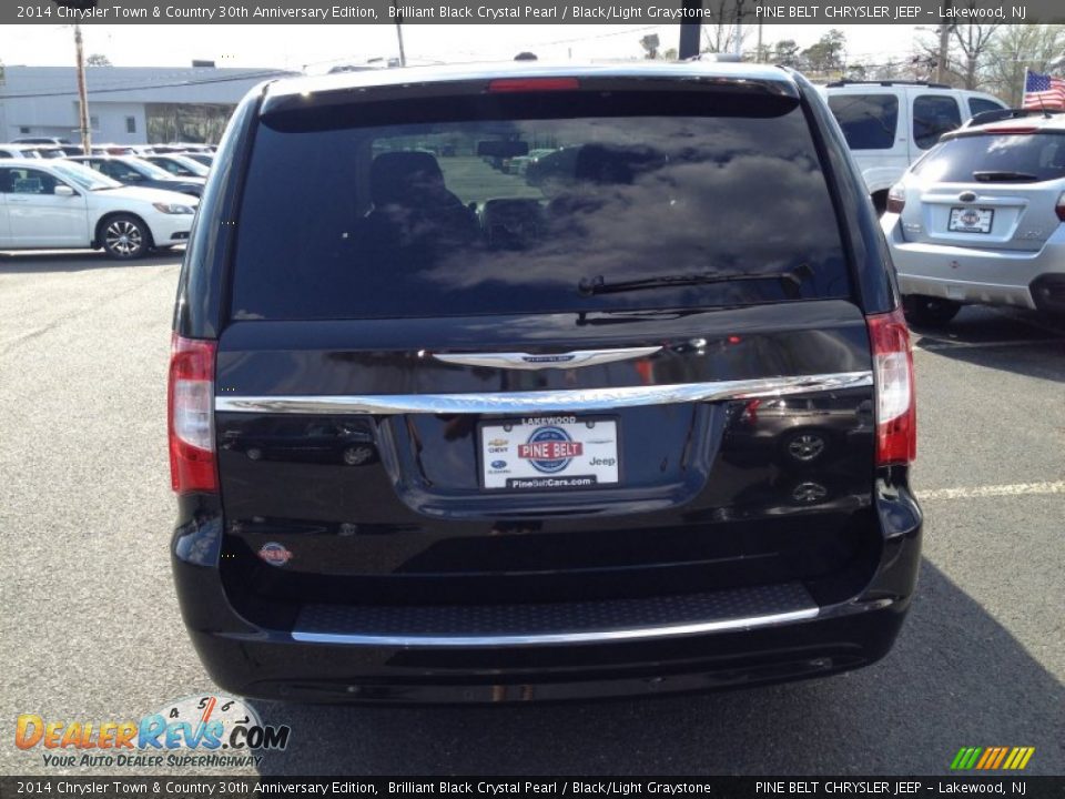 2014 Chrysler Town & Country 30th Anniversary Edition Brilliant Black Crystal Pearl / Black/Light Graystone Photo #5