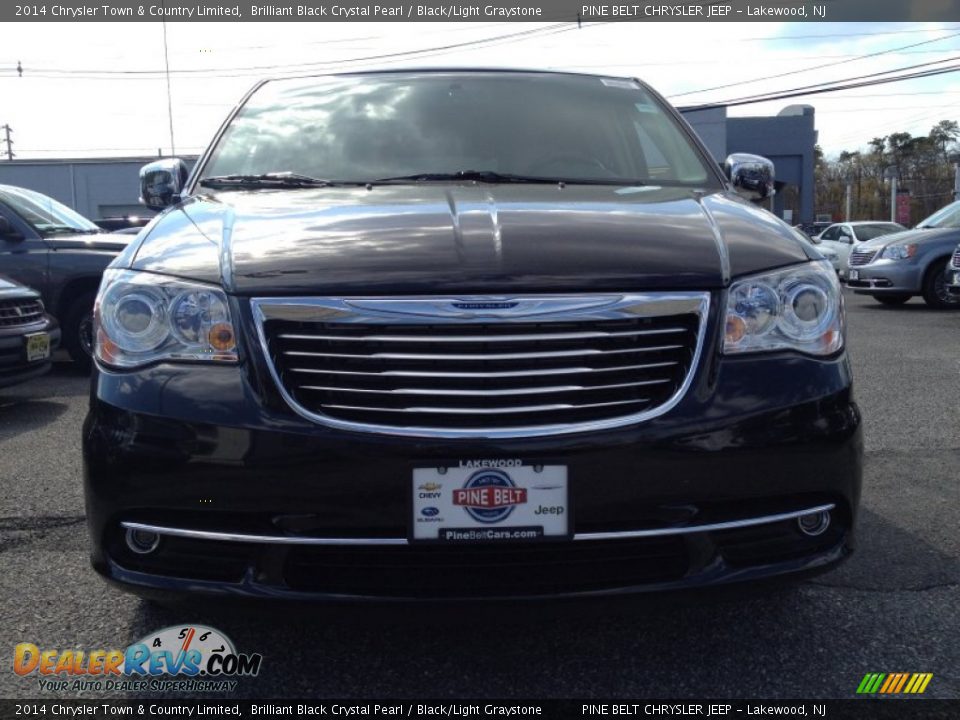 2014 Chrysler Town & Country Limited Brilliant Black Crystal Pearl / Black/Light Graystone Photo #2