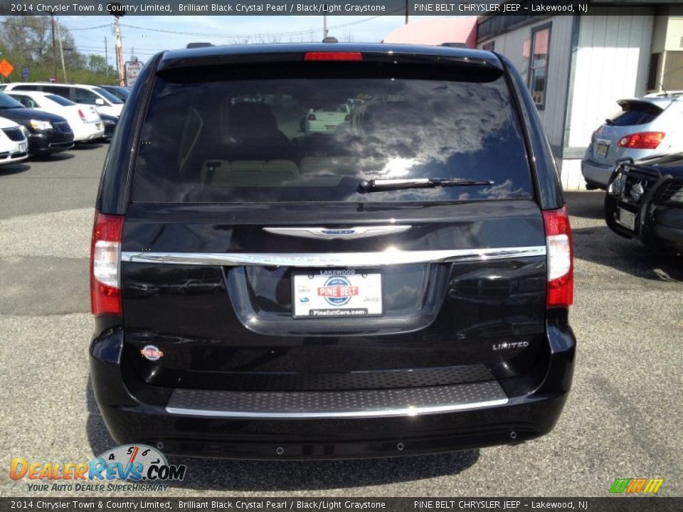 2014 Chrysler Town & Country Limited Brilliant Black Crystal Pearl / Black/Light Graystone Photo #5