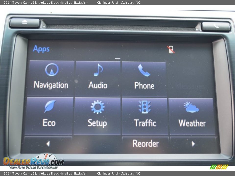 2014 Toyota Camry SE Attitude Black Metallic / Black/Ash Photo #14