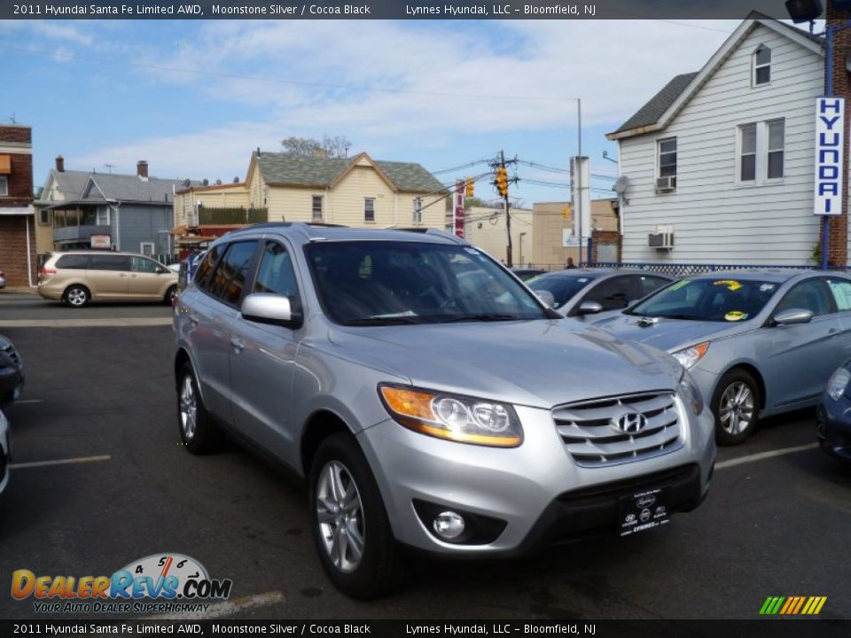 2011 Hyundai Santa Fe Limited AWD Moonstone Silver / Cocoa Black Photo #1