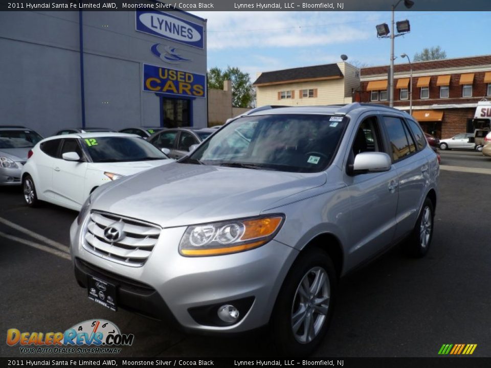 2011 Hyundai Santa Fe Limited AWD Moonstone Silver / Cocoa Black Photo #3