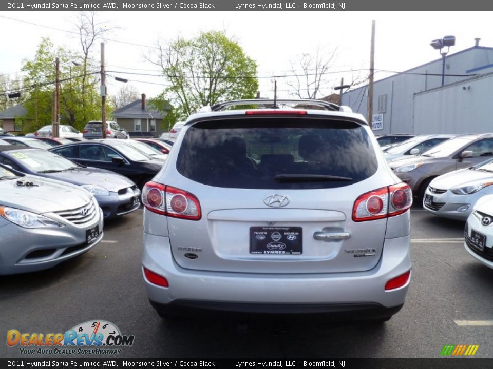2011 Hyundai Santa Fe Limited AWD Moonstone Silver / Cocoa Black Photo #5