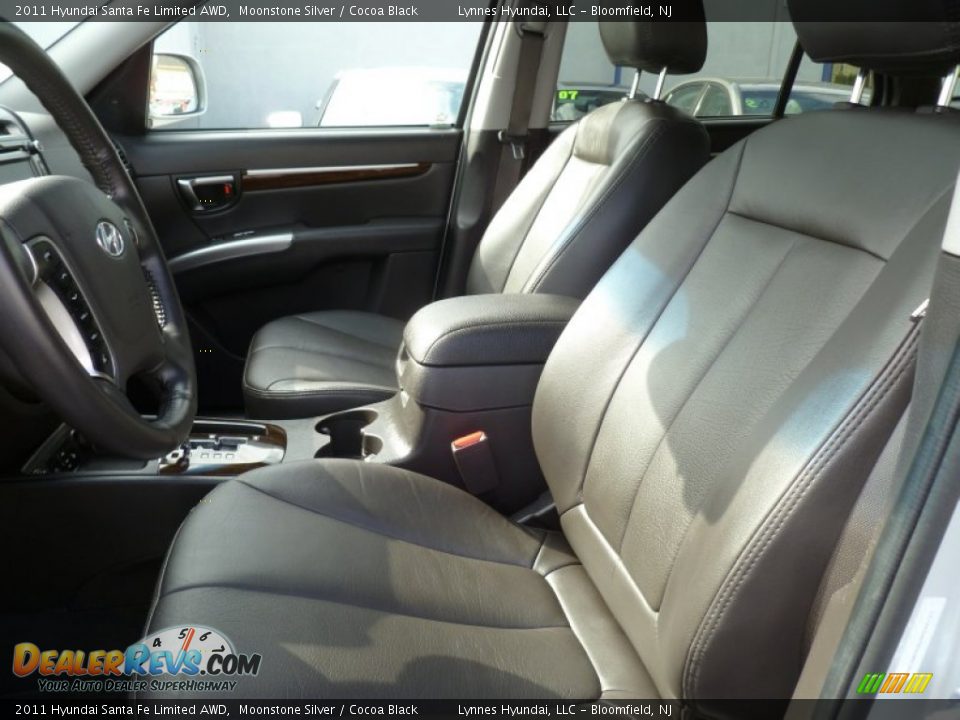 2011 Hyundai Santa Fe Limited AWD Moonstone Silver / Cocoa Black Photo #7