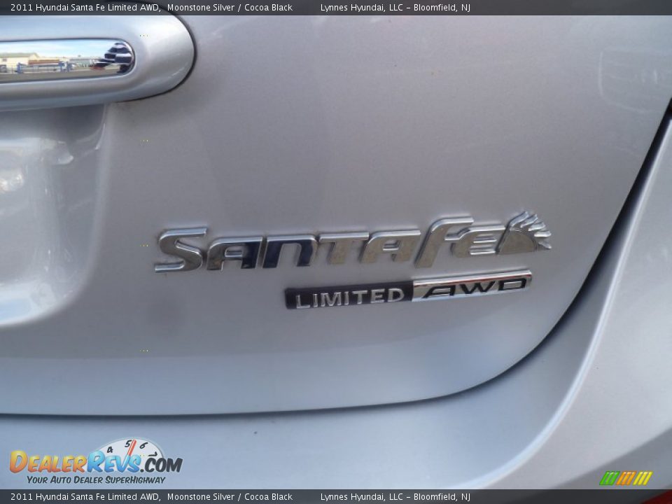 2011 Hyundai Santa Fe Limited AWD Moonstone Silver / Cocoa Black Photo #11