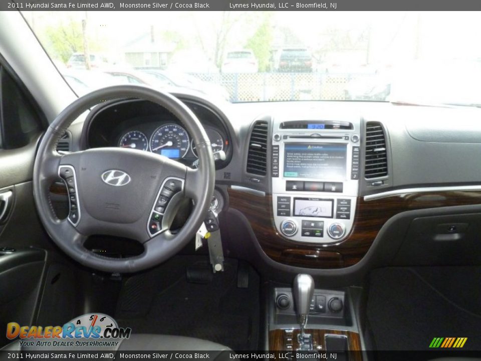 2011 Hyundai Santa Fe Limited AWD Moonstone Silver / Cocoa Black Photo #12