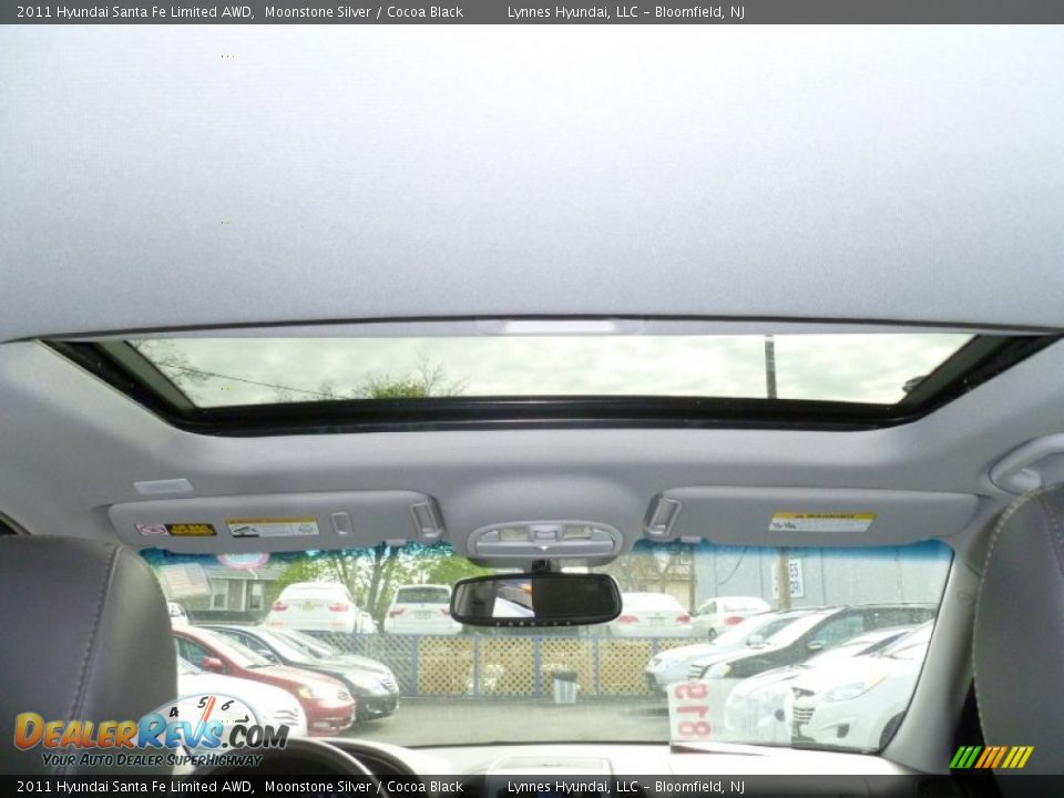 2011 Hyundai Santa Fe Limited AWD Moonstone Silver / Cocoa Black Photo #13
