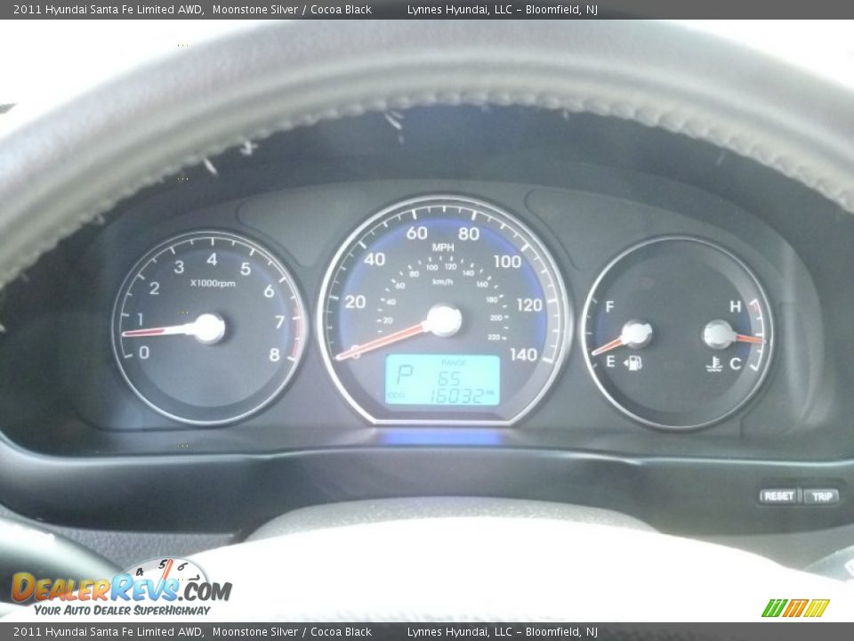 2011 Hyundai Santa Fe Limited AWD Moonstone Silver / Cocoa Black Photo #15