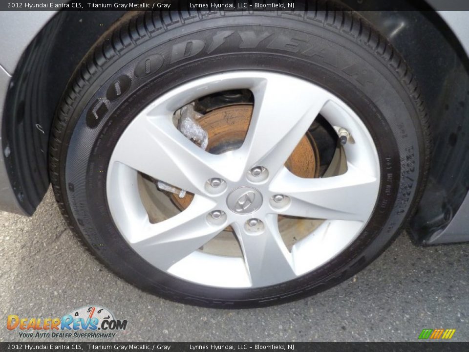2012 Hyundai Elantra GLS Titanium Gray Metallic / Gray Photo #7