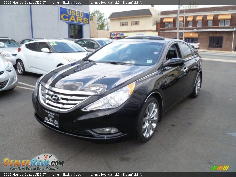 2012 Hyundai Sonata SE 2.0T Midnight Black / Black Photo #3