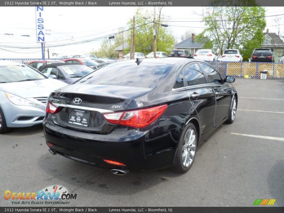 2012 Hyundai Sonata SE 2.0T Midnight Black / Black Photo #4
