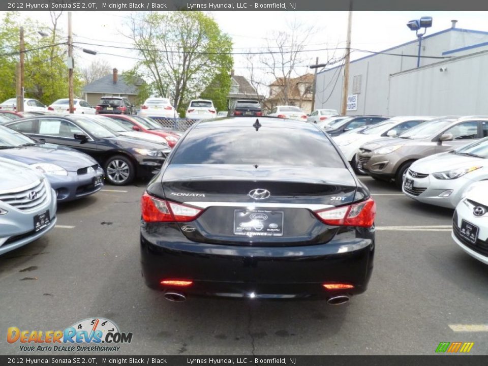 2012 Hyundai Sonata SE 2.0T Midnight Black / Black Photo #5