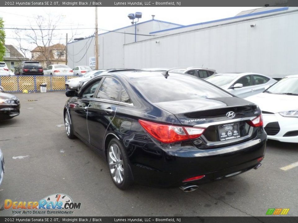 2012 Hyundai Sonata SE 2.0T Midnight Black / Black Photo #6