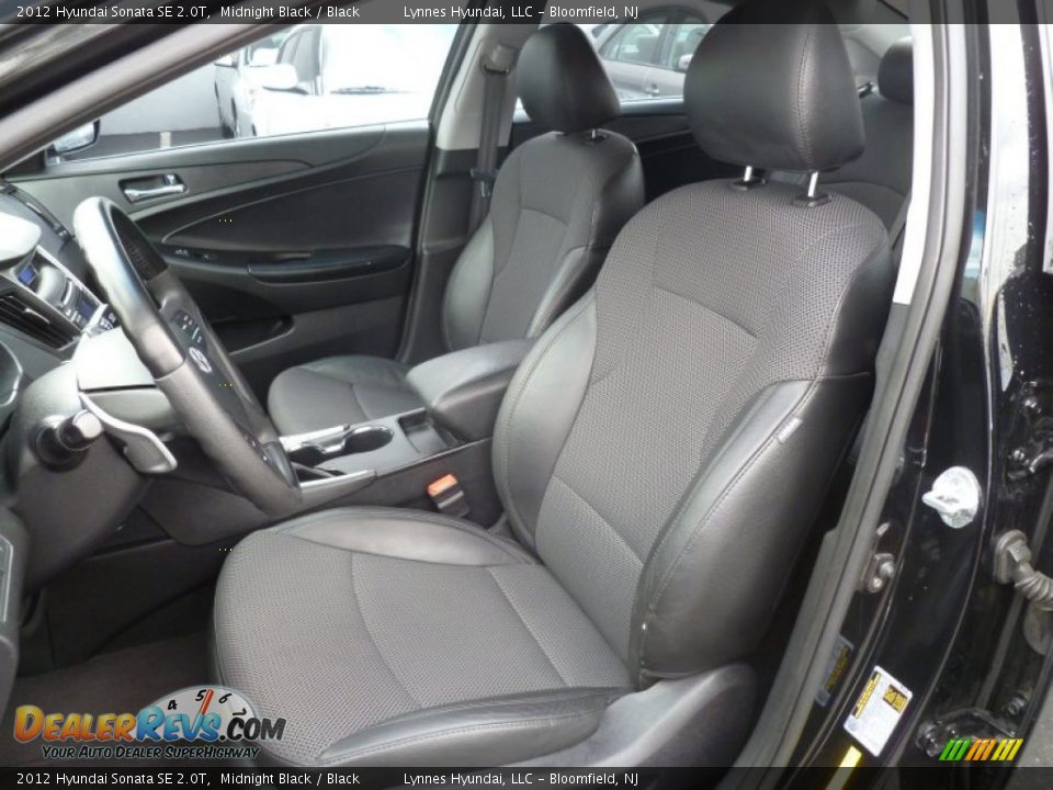 2012 Hyundai Sonata SE 2.0T Midnight Black / Black Photo #8