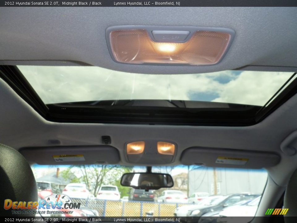 2012 Hyundai Sonata SE 2.0T Midnight Black / Black Photo #11