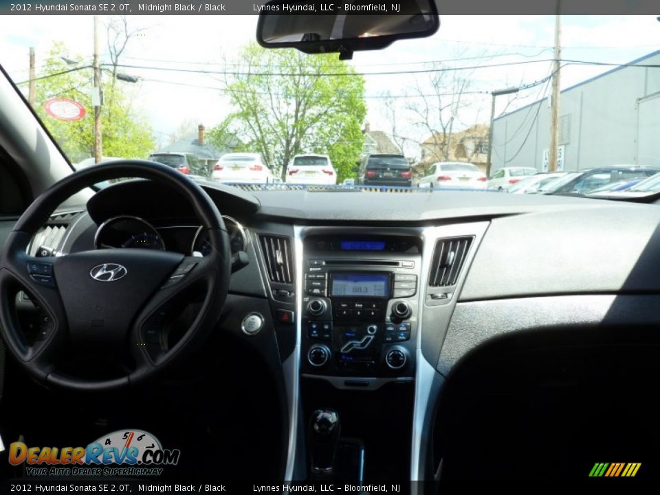 2012 Hyundai Sonata SE 2.0T Midnight Black / Black Photo #12