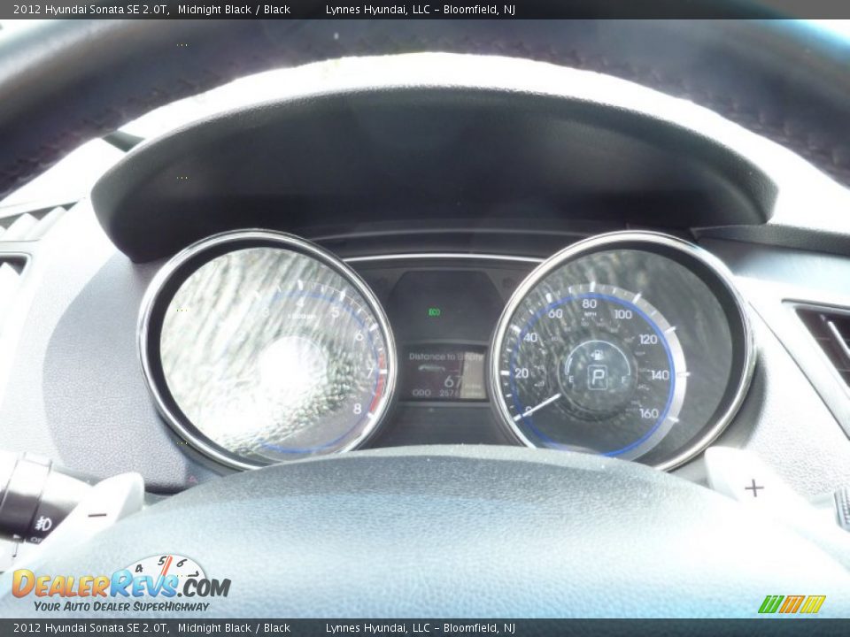 2012 Hyundai Sonata SE 2.0T Midnight Black / Black Photo #15