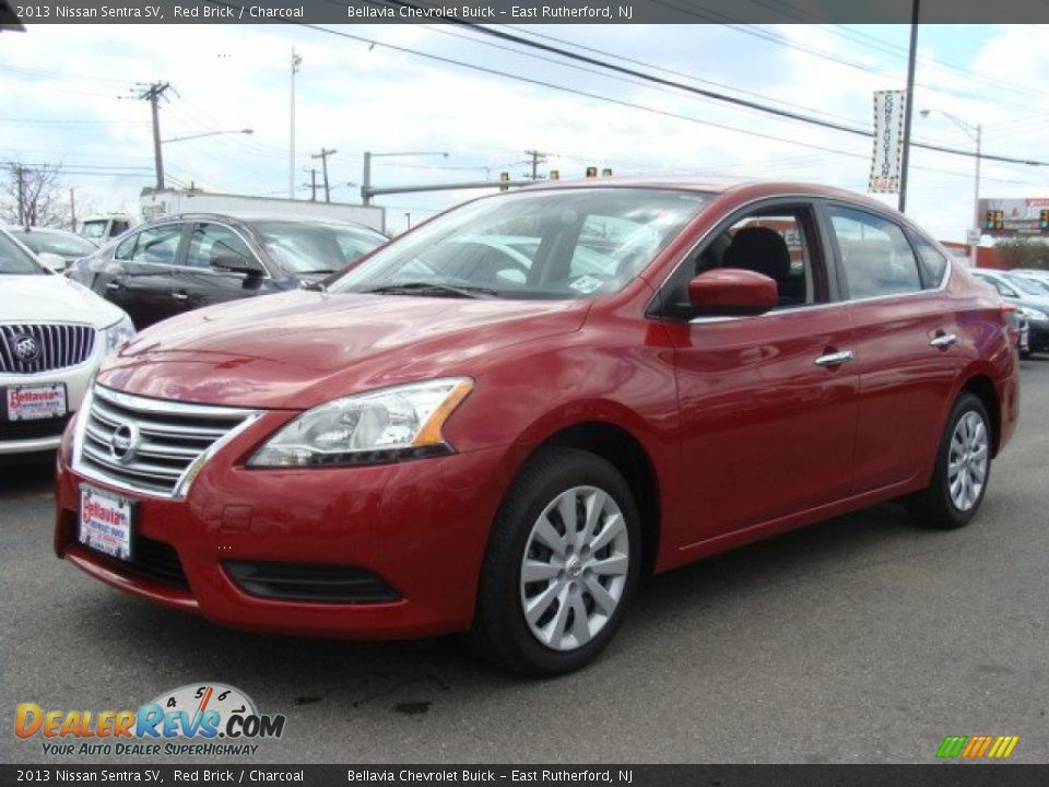 2013 Nissan Sentra SV Red Brick / Charcoal Photo #1