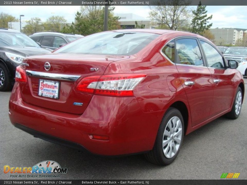 2013 Nissan Sentra SV Red Brick / Charcoal Photo #4