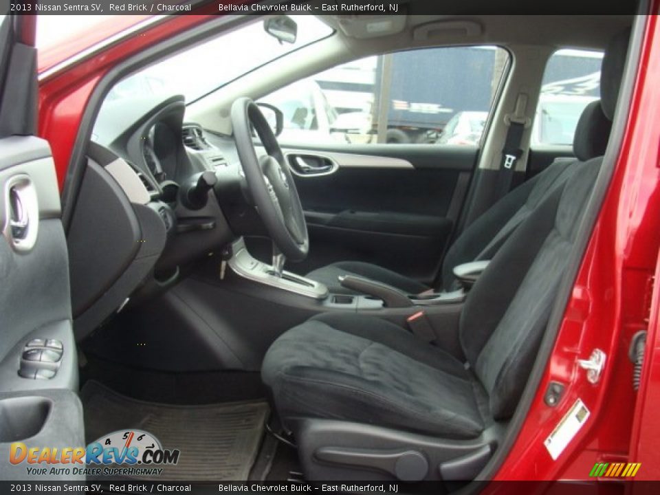 2013 Nissan Sentra SV Red Brick / Charcoal Photo #7
