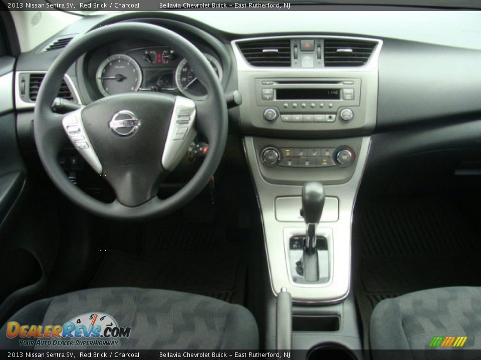 2013 Nissan Sentra SV Red Brick / Charcoal Photo #9