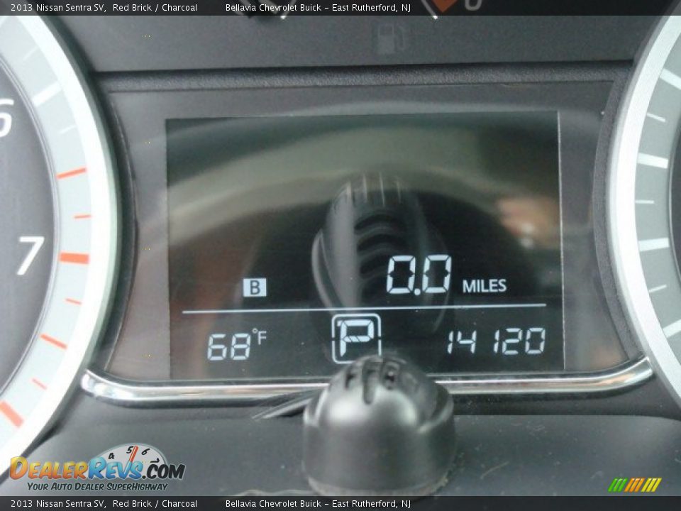 2013 Nissan Sentra SV Red Brick / Charcoal Photo #10
