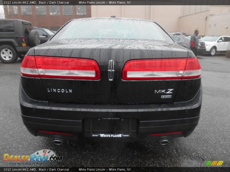 2012 Lincoln MKZ AWD Black / Dark Charcoal Photo #5