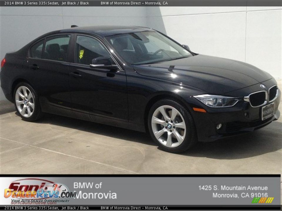 2014 BMW 3 Series 335i Sedan Jet Black / Black Photo #1