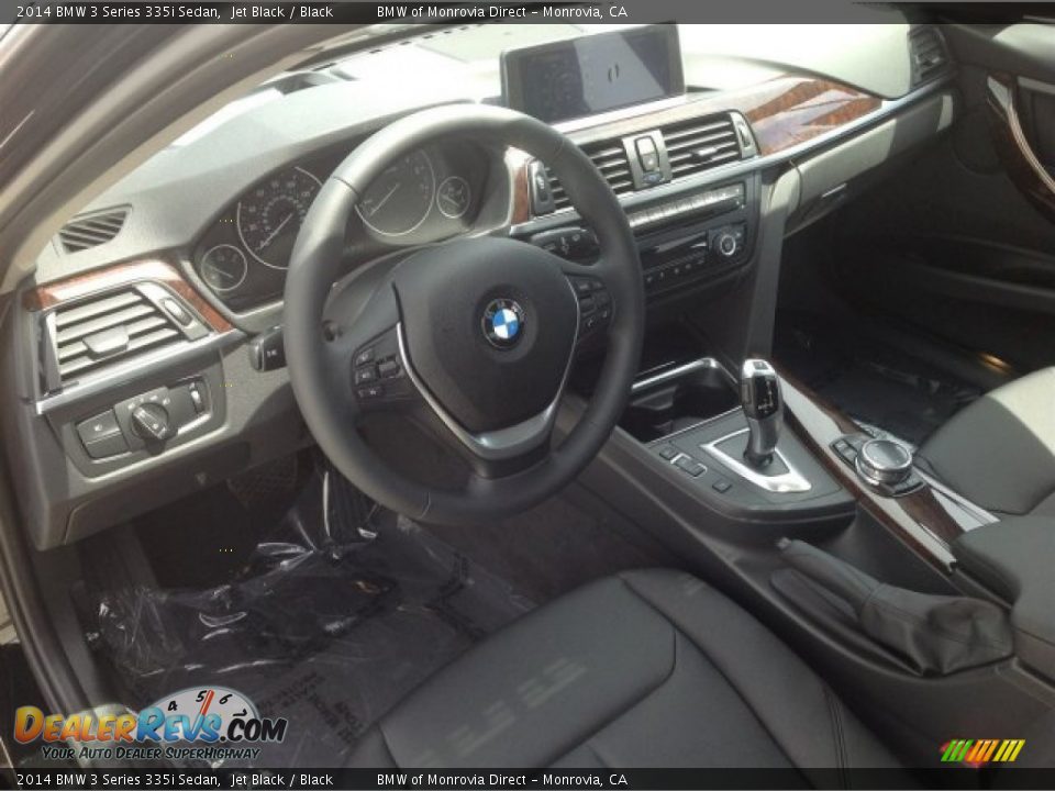 Black Interior - 2014 BMW 3 Series 335i Sedan Photo #6