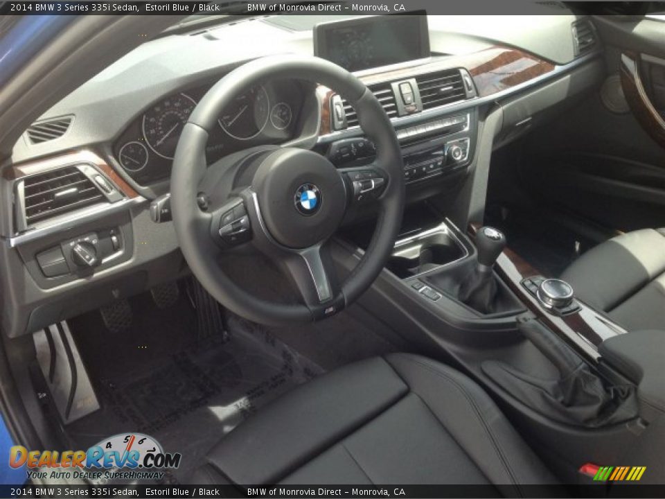 Black Interior - 2014 BMW 3 Series 335i Sedan Photo #6