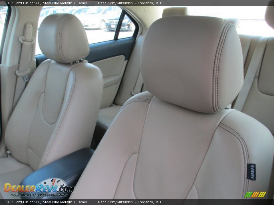 2012 Ford Fusion SEL Steel Blue Metallic / Camel Photo #12