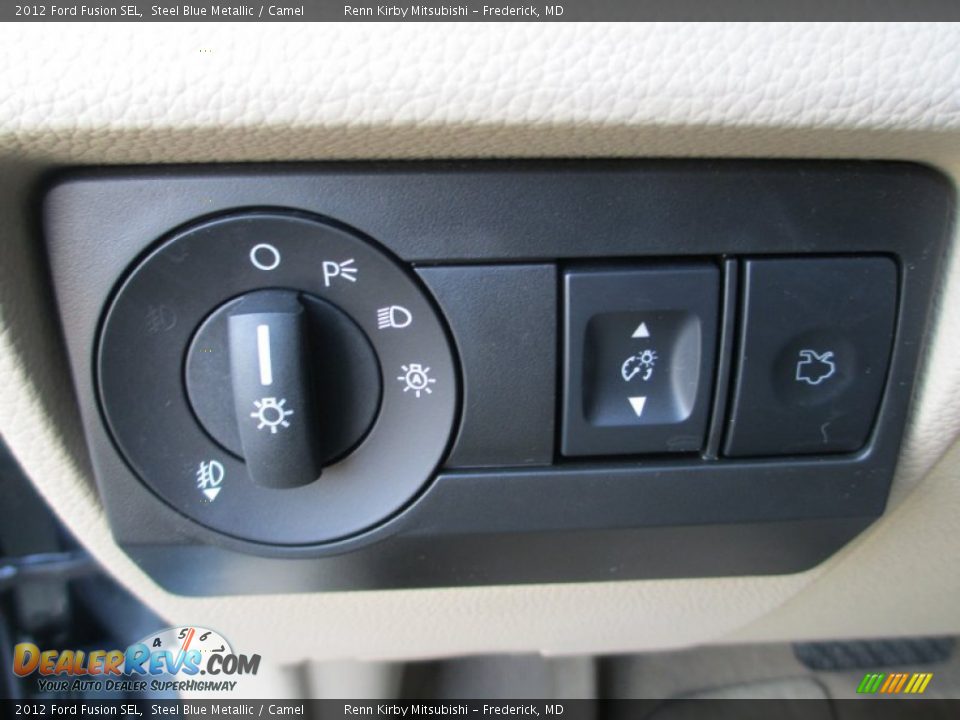 2012 Ford Fusion SEL Steel Blue Metallic / Camel Photo #16