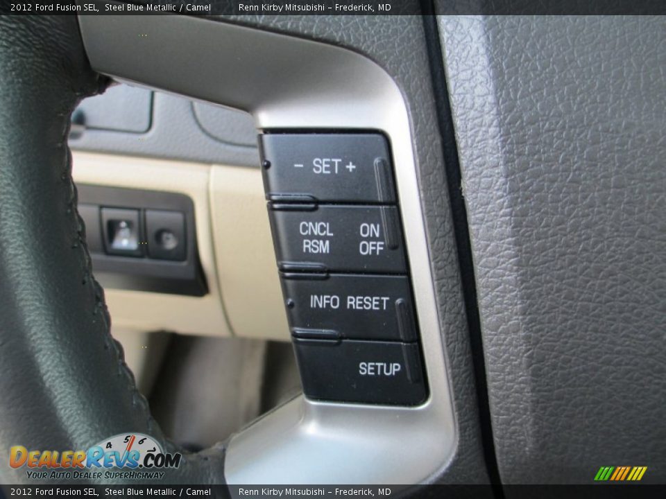2012 Ford Fusion SEL Steel Blue Metallic / Camel Photo #17