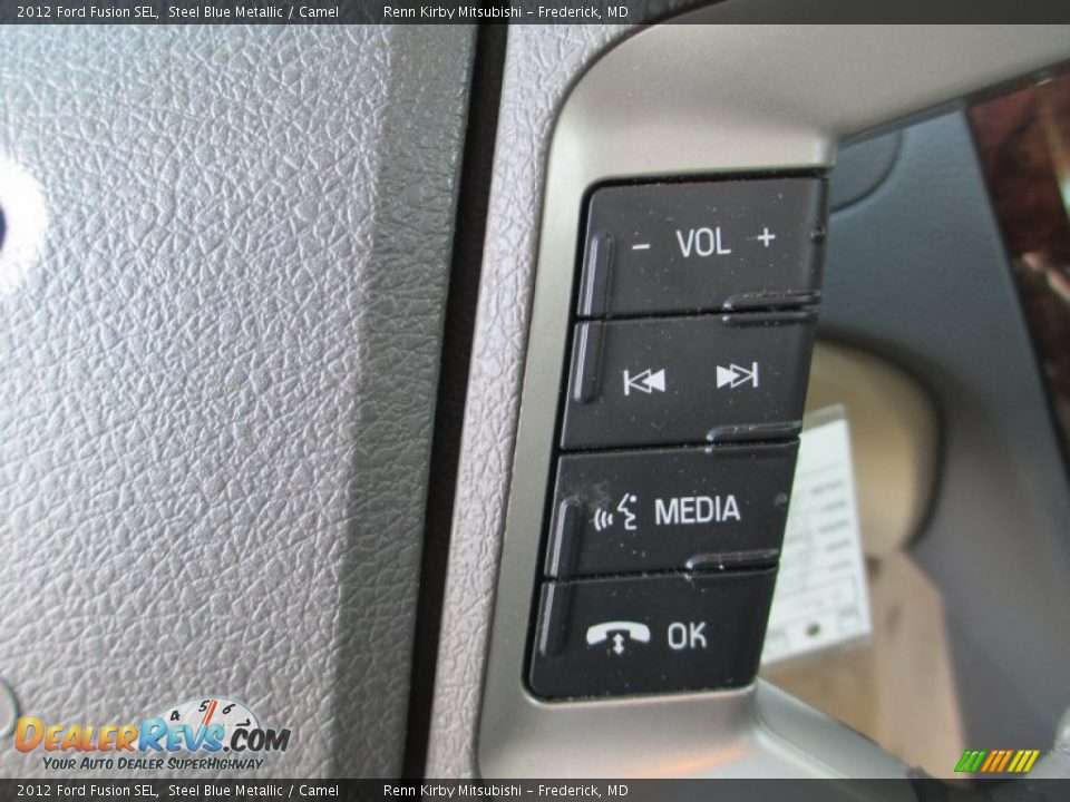2012 Ford Fusion SEL Steel Blue Metallic / Camel Photo #18
