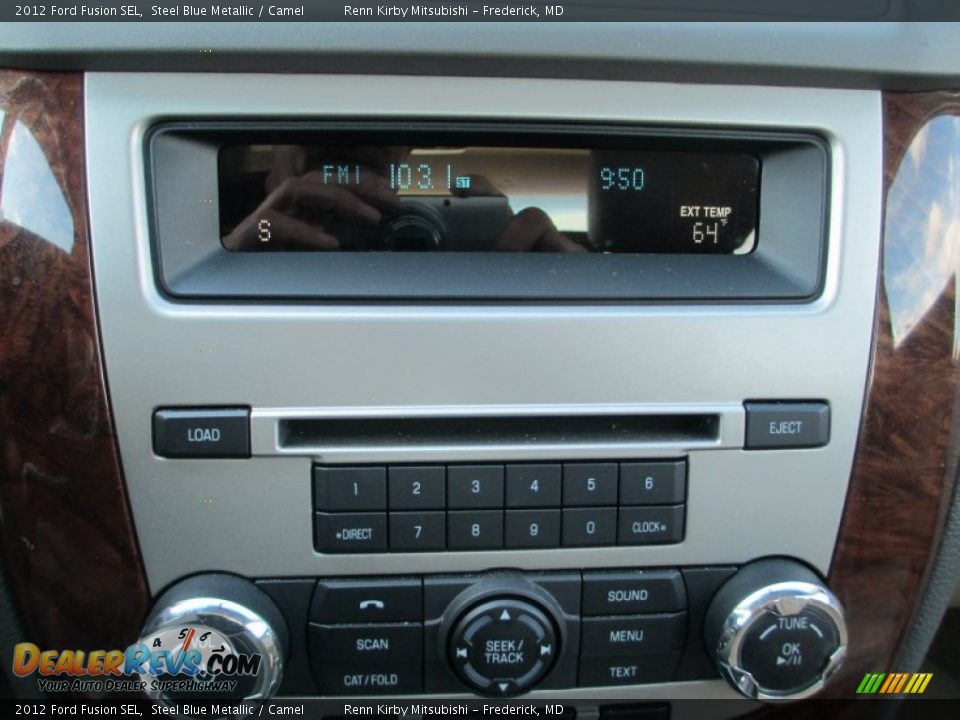 2012 Ford Fusion SEL Steel Blue Metallic / Camel Photo #21