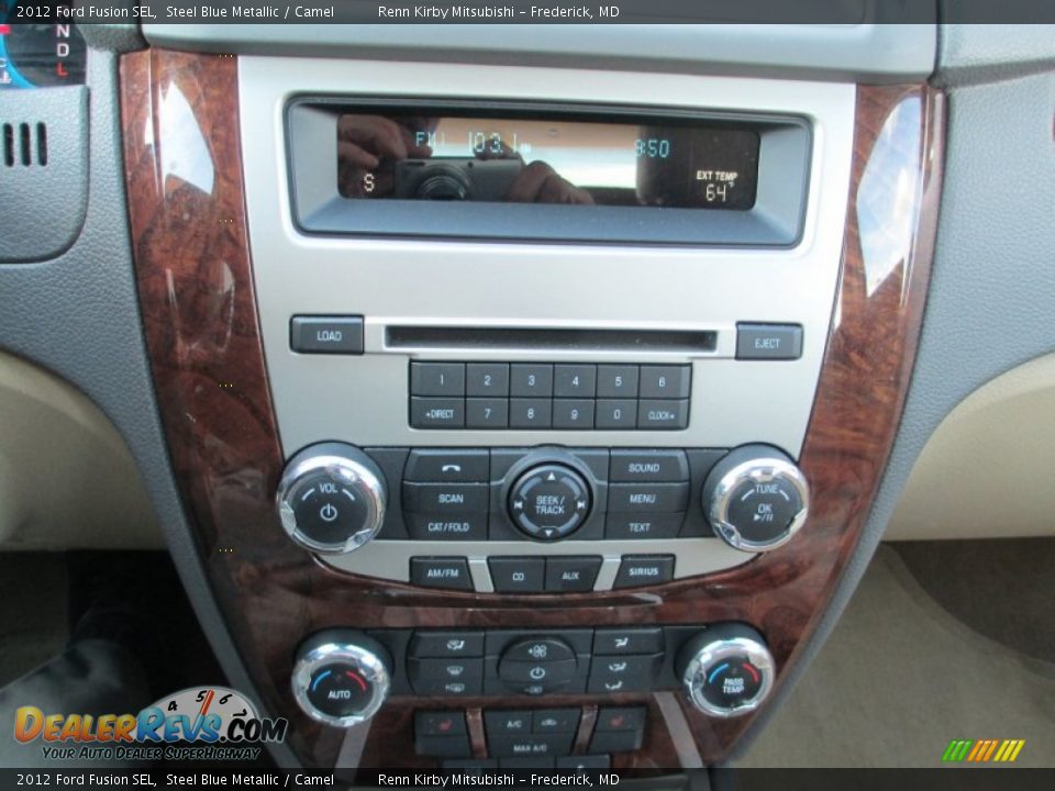 2012 Ford Fusion SEL Steel Blue Metallic / Camel Photo #23