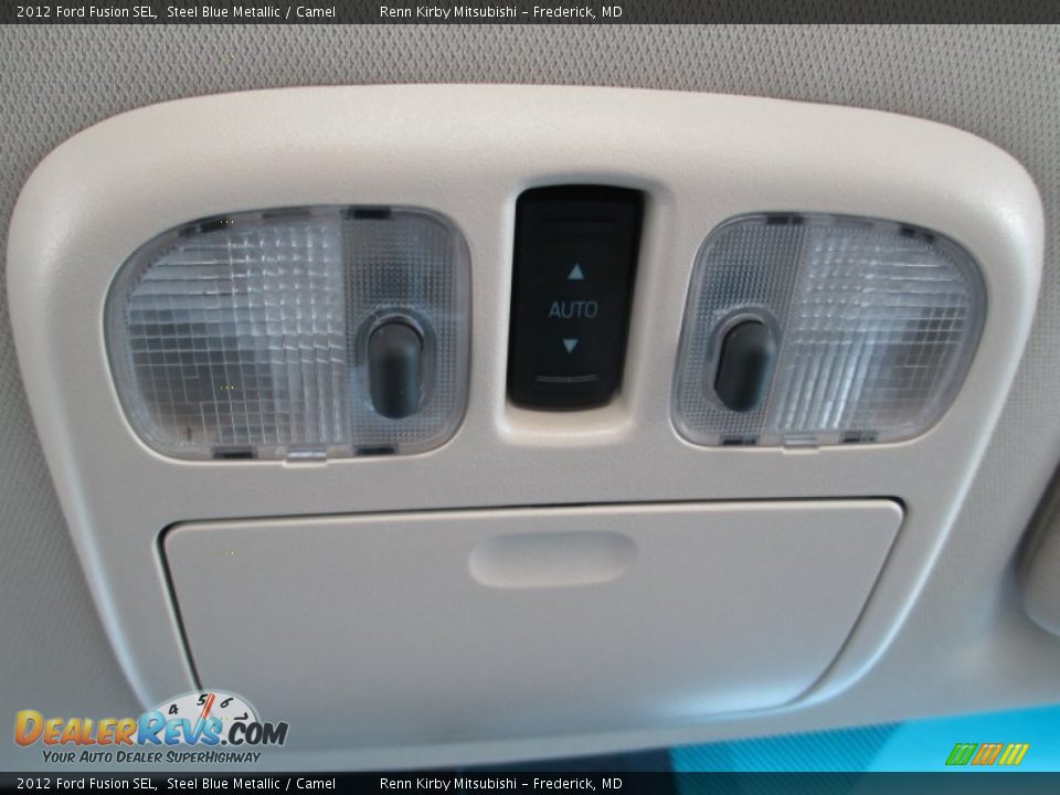 2012 Ford Fusion SEL Steel Blue Metallic / Camel Photo #25