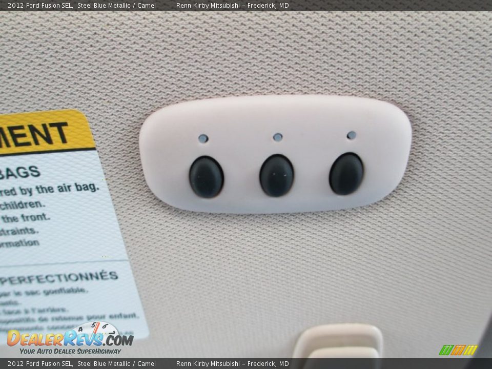 2012 Ford Fusion SEL Steel Blue Metallic / Camel Photo #26