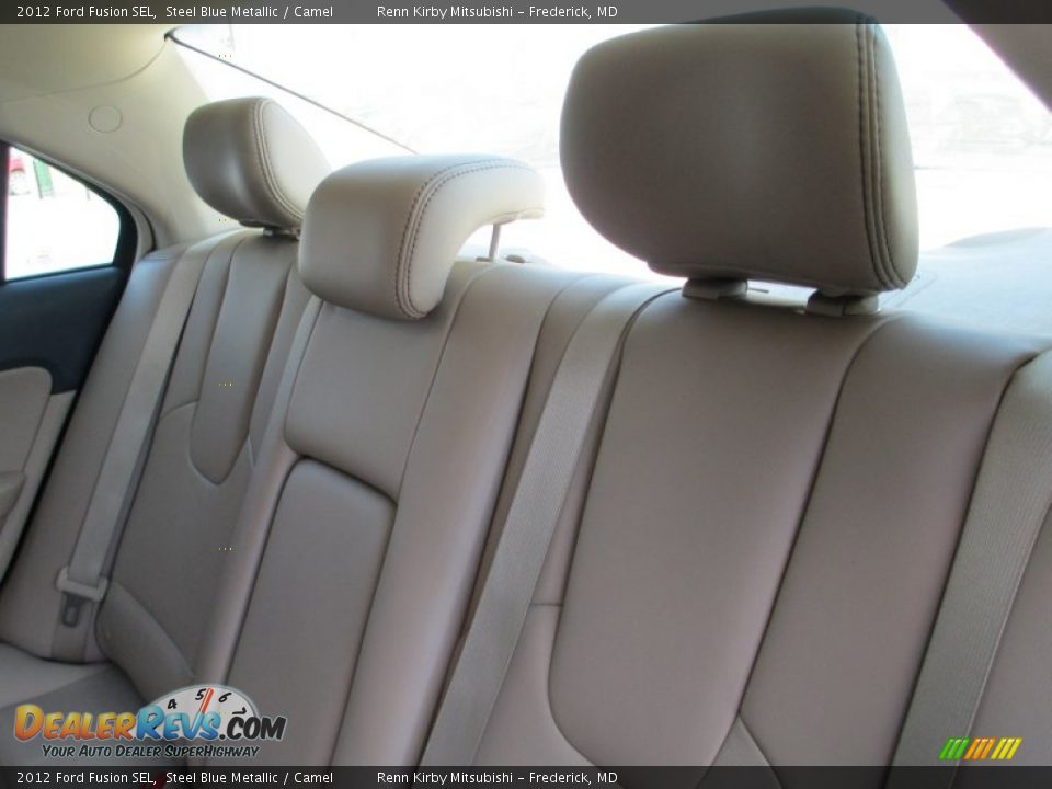 2012 Ford Fusion SEL Steel Blue Metallic / Camel Photo #27