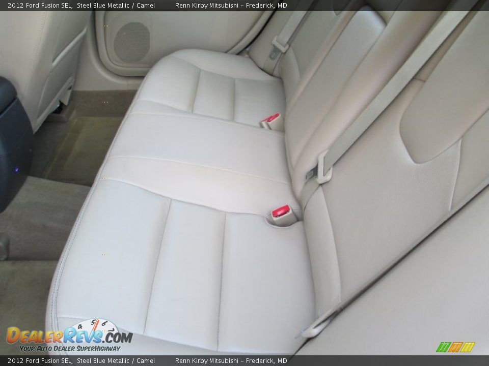 2012 Ford Fusion SEL Steel Blue Metallic / Camel Photo #28