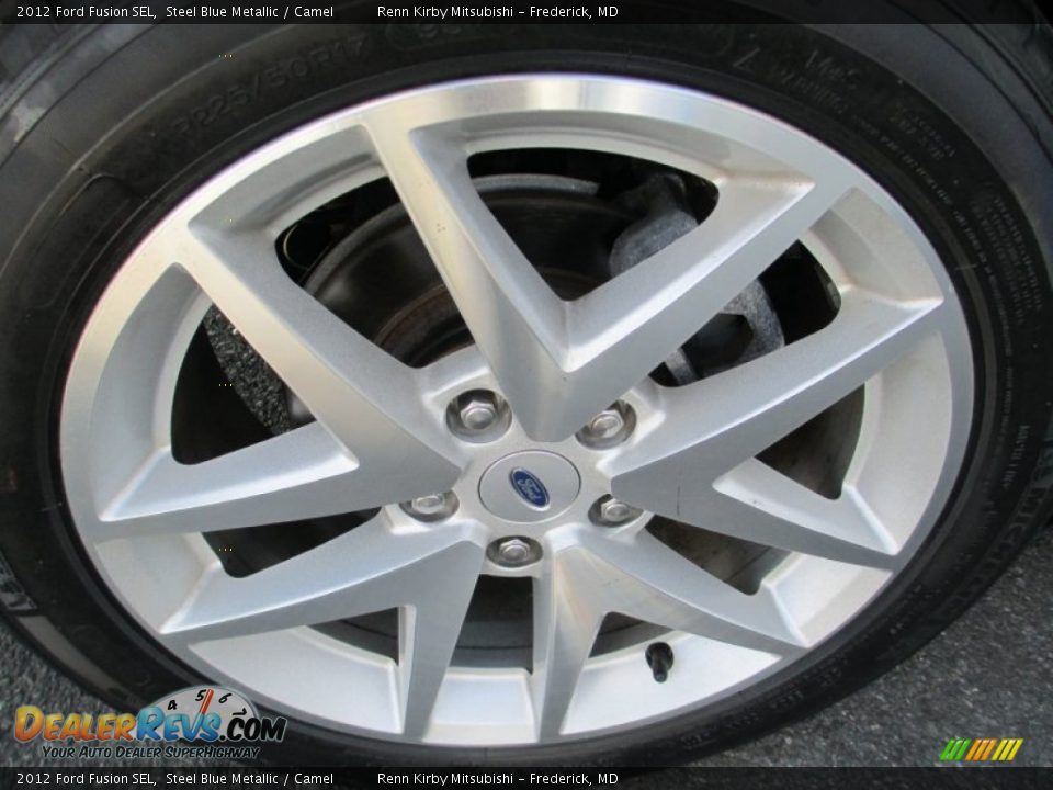 2012 Ford Fusion SEL Steel Blue Metallic / Camel Photo #31
