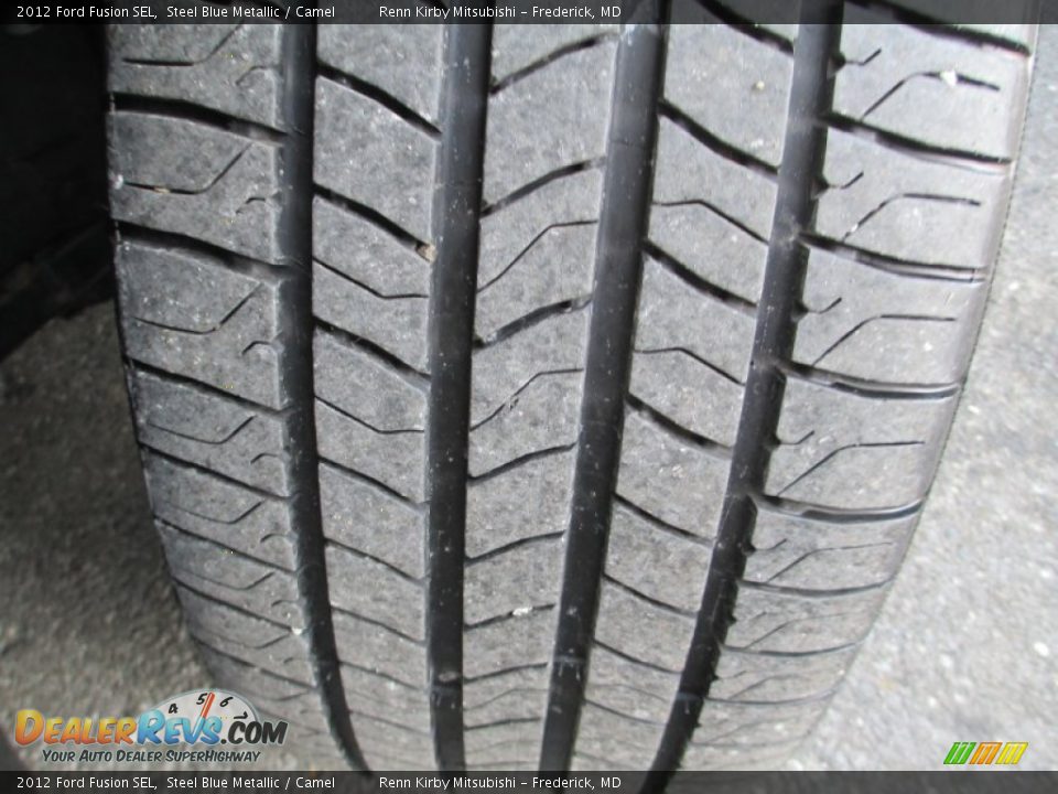 2012 Ford Fusion SEL Steel Blue Metallic / Camel Photo #32