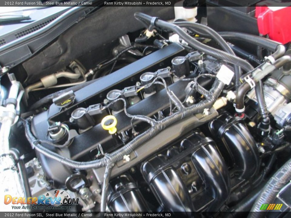 2012 Ford Fusion SEL Steel Blue Metallic / Camel Photo #34